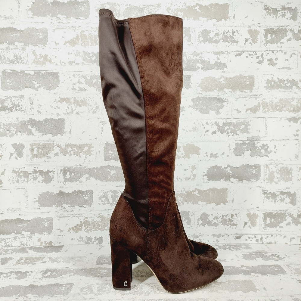 Circus by Sam Edelman Clarimont Brown Platform Over the Knee Boots V635 - Picture 6 of 12